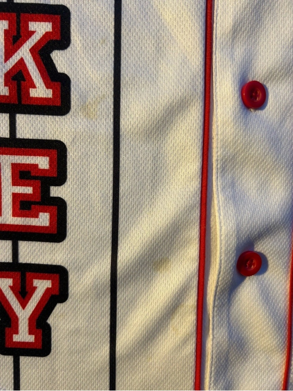 Disney White, Red & Yellow Mickey Mouse Baseball Jersey - Picture 2 of 3